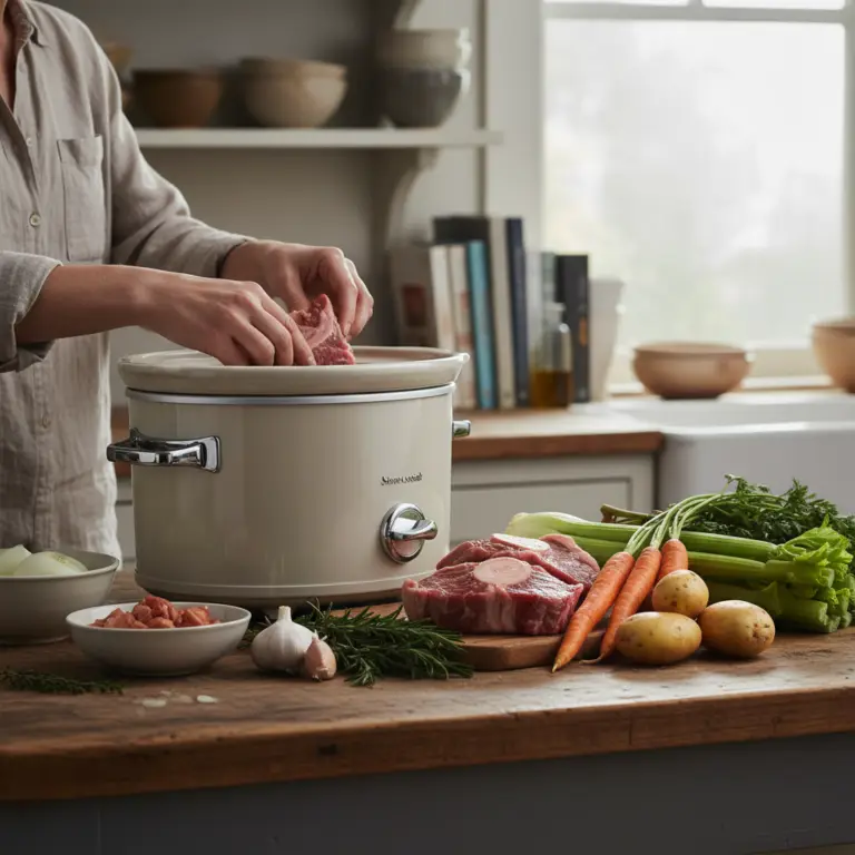 Ilustração editorial: How to Use a Slow Cooker: 3 Steps for Perfect Low-Carb Meals