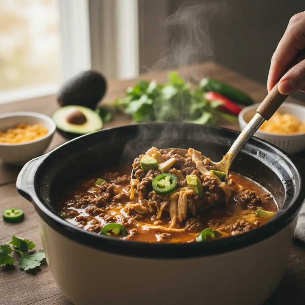 Keto Slow Cooker Taco Soup: 4 Steps to Perfect Bowls — detail