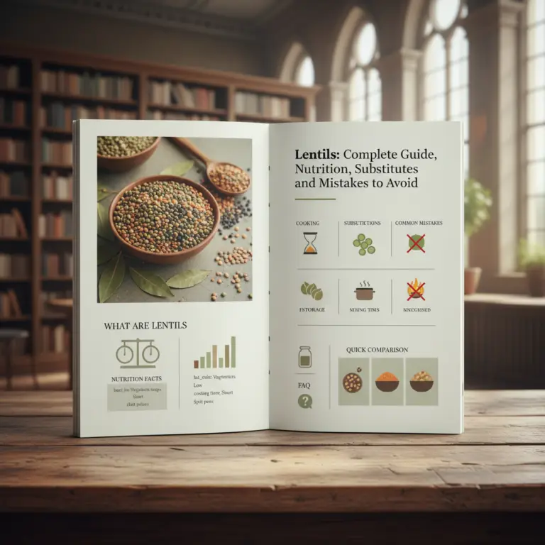 Ilustração editorial: Lentils: A Complete Guide for Perfect 15-Minute Meals