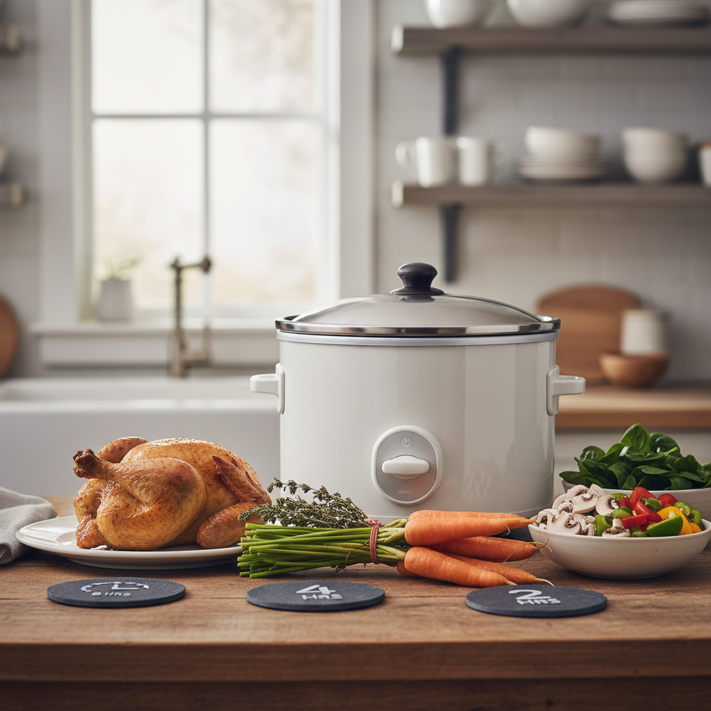Ilustração editorial: Mastering Slow Cooker Cook Times: 3 Rules for Perfect Results