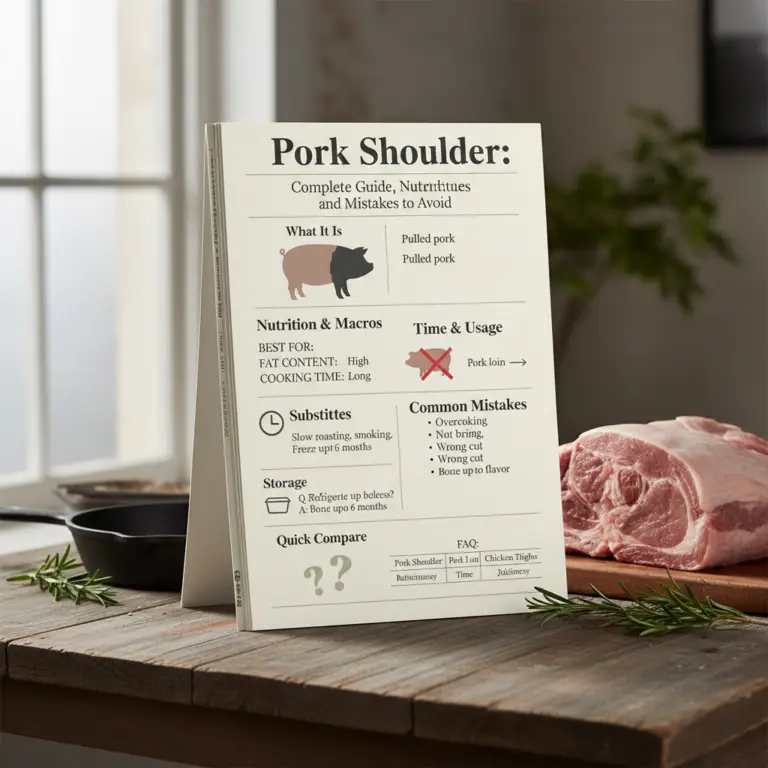 Ilustração editorial: Pork Shoulder Guide: 5 Secrets for Perfect Low-Carb Results