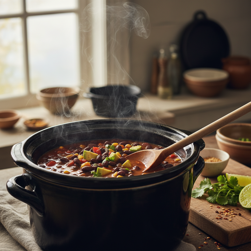 Slow Cooker Black Bean Soup: 3 Secrets for Perfect Texture — detail