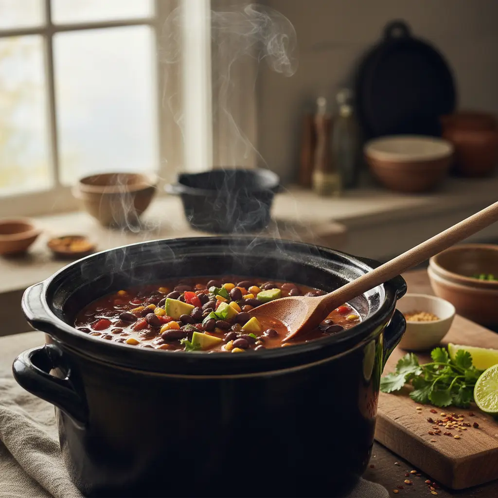 Slow Cooker Black Bean Soup: 3 Secrets for Perfect Texture — detail