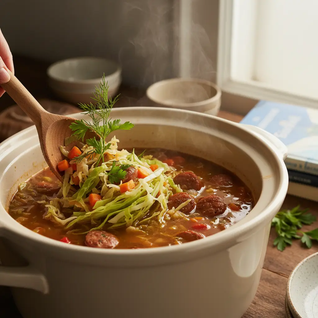 Slow Cooker Cabbage Soup: 8-Hour Low-Carb Comfort Method — detail