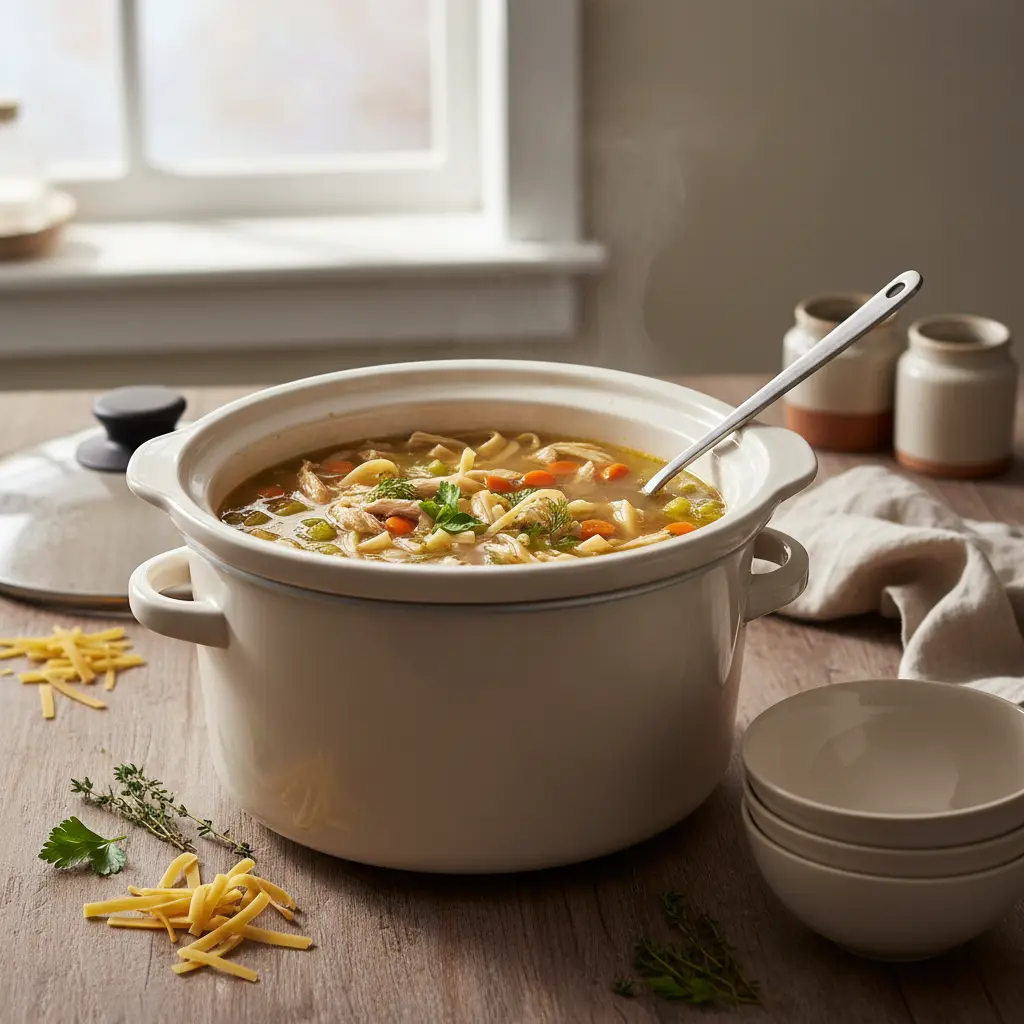 Slow Cooker Chicken Noodle Soup: 3 Secrets for Keto Success