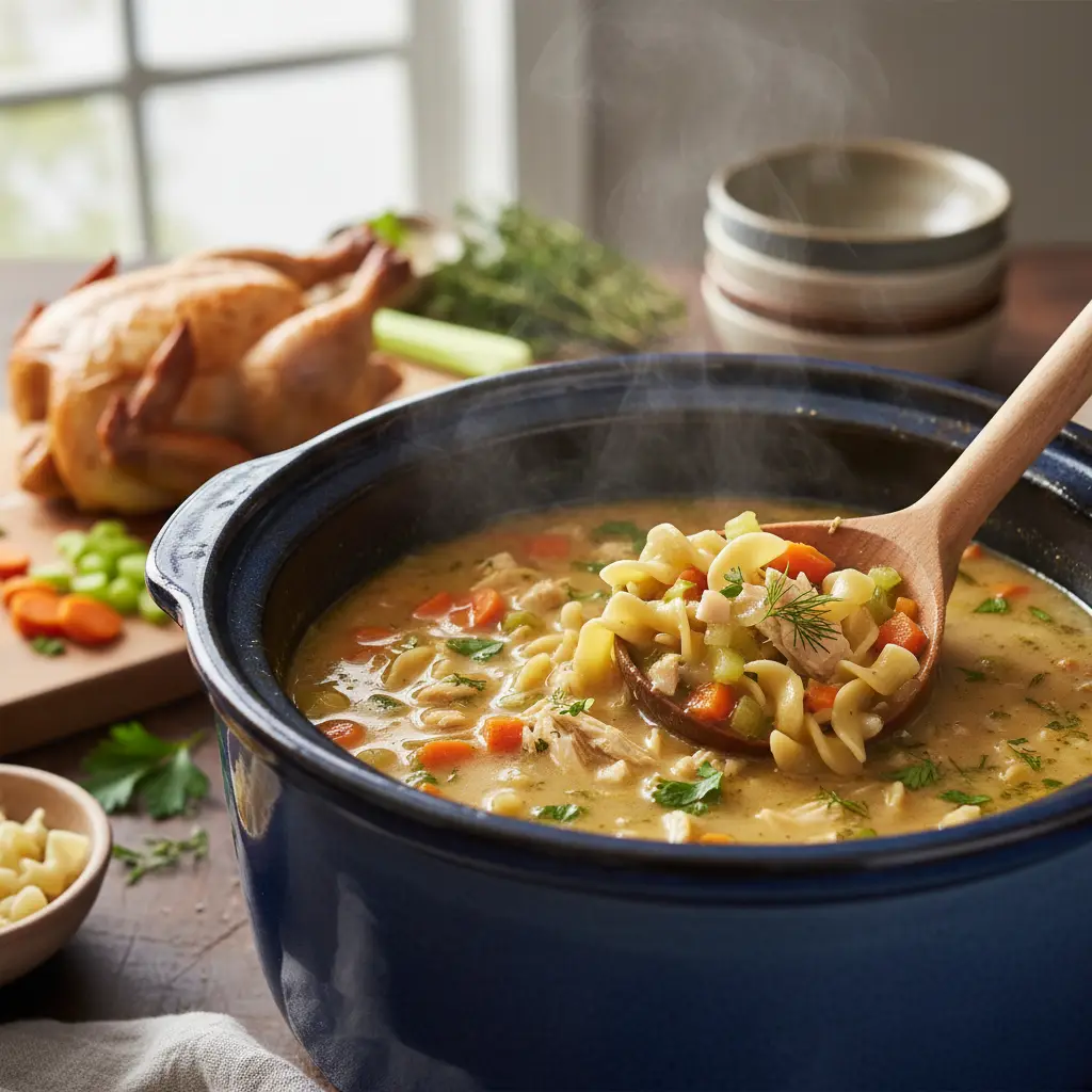 Slow Cooker Chicken Noodle Soup: 3 Secrets for Keto Success — detail