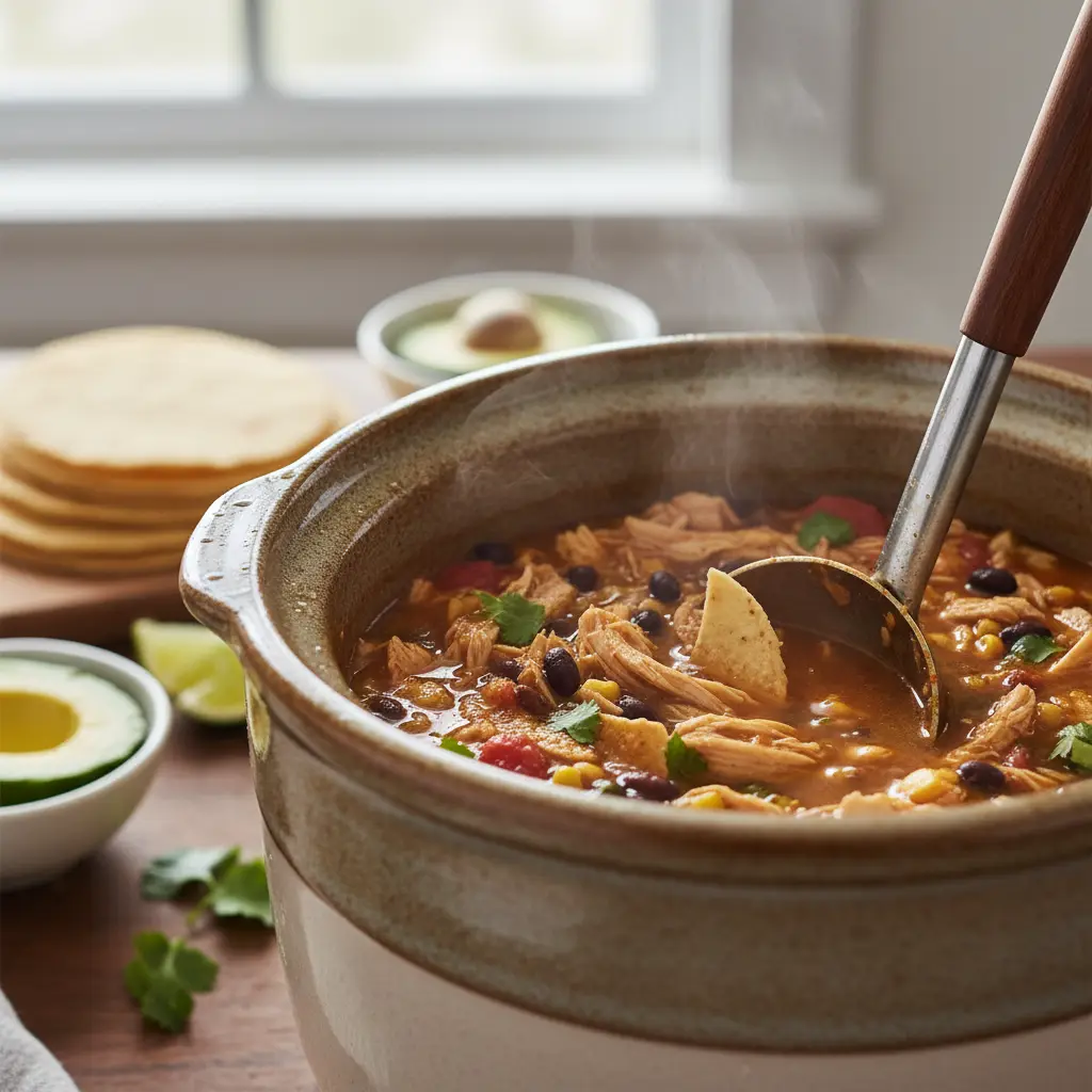 Slow Cooker Chicken Tortilla Soup: 5-Step Low-Carb Guide — detail