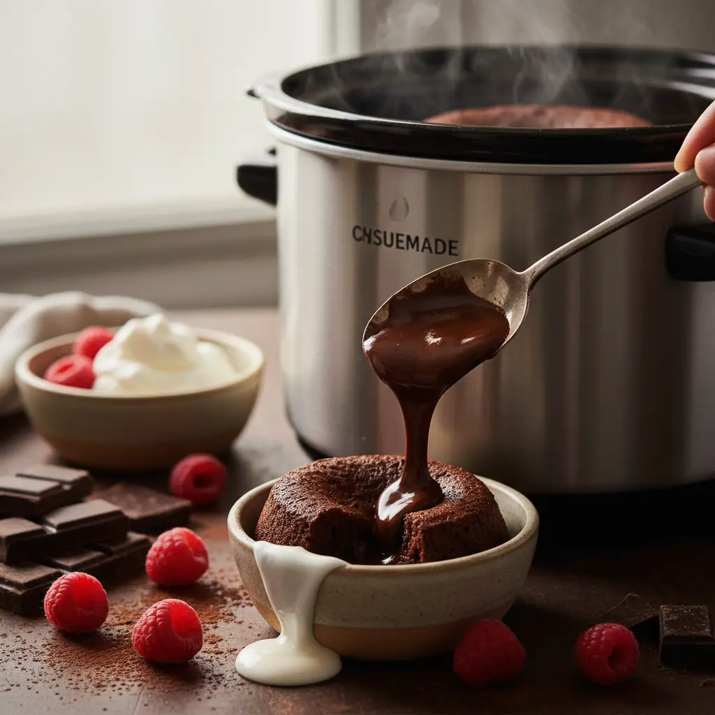 Slow Cooker Lava Cake: 1 Easy Low-Carb Recipe — detail