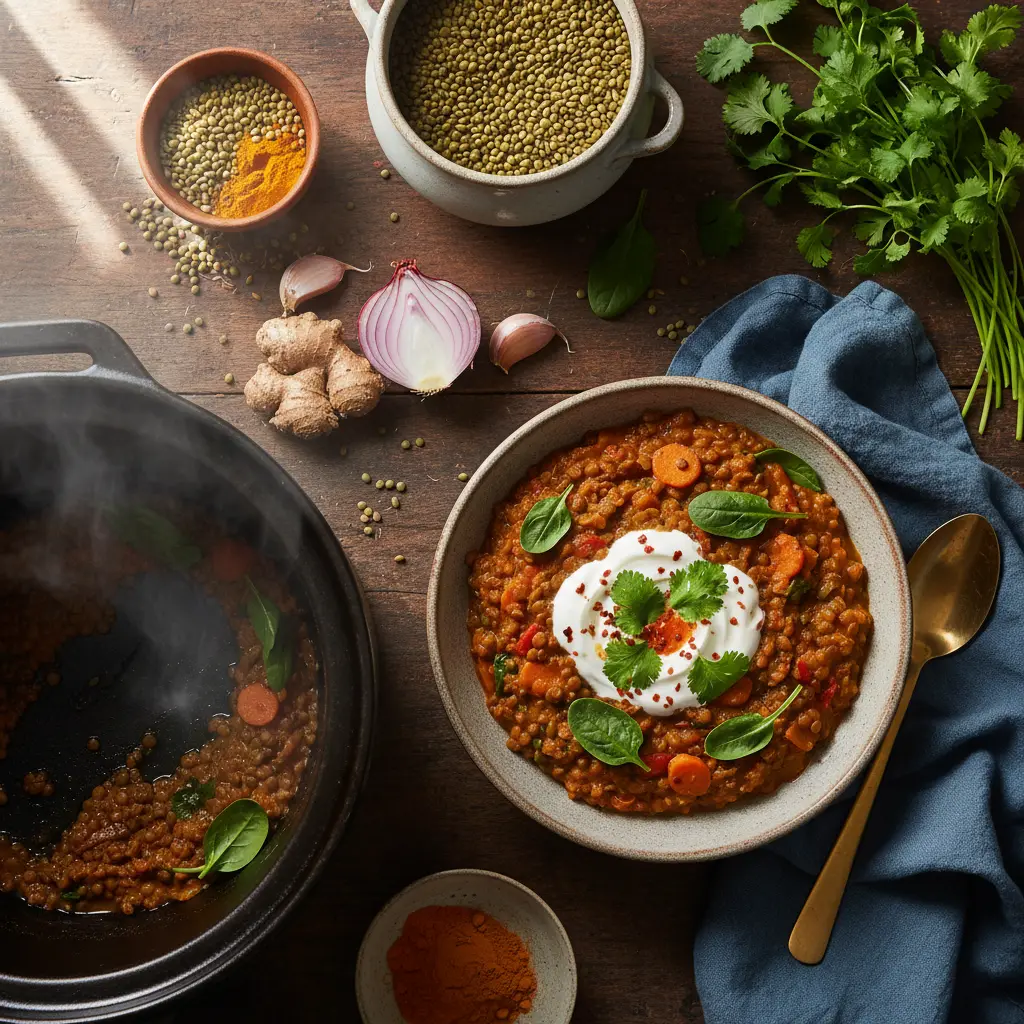 Slow Cooker Lentil Curry: 1 Simple Method for 4 Perfect Meals — result