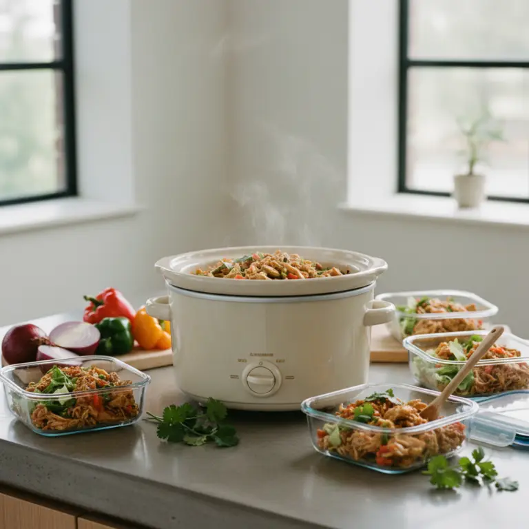 Ilustração editorial: Slow Cooker Meal Prep Chicken: 5 Steps to Perfect Results