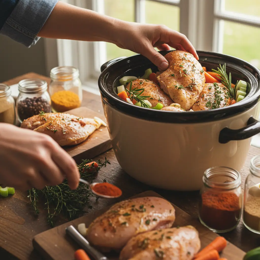 Slow Cooker Meal Prep Chicken: 5 Steps to Perfect Results — detail