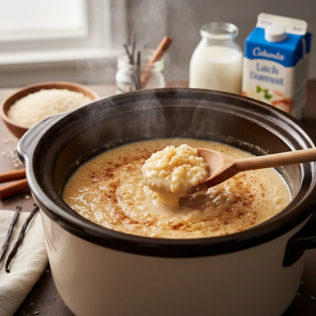 Slow Cooker Rice Pudding: 3 Steps to Perfect Creamy Comfort — detail