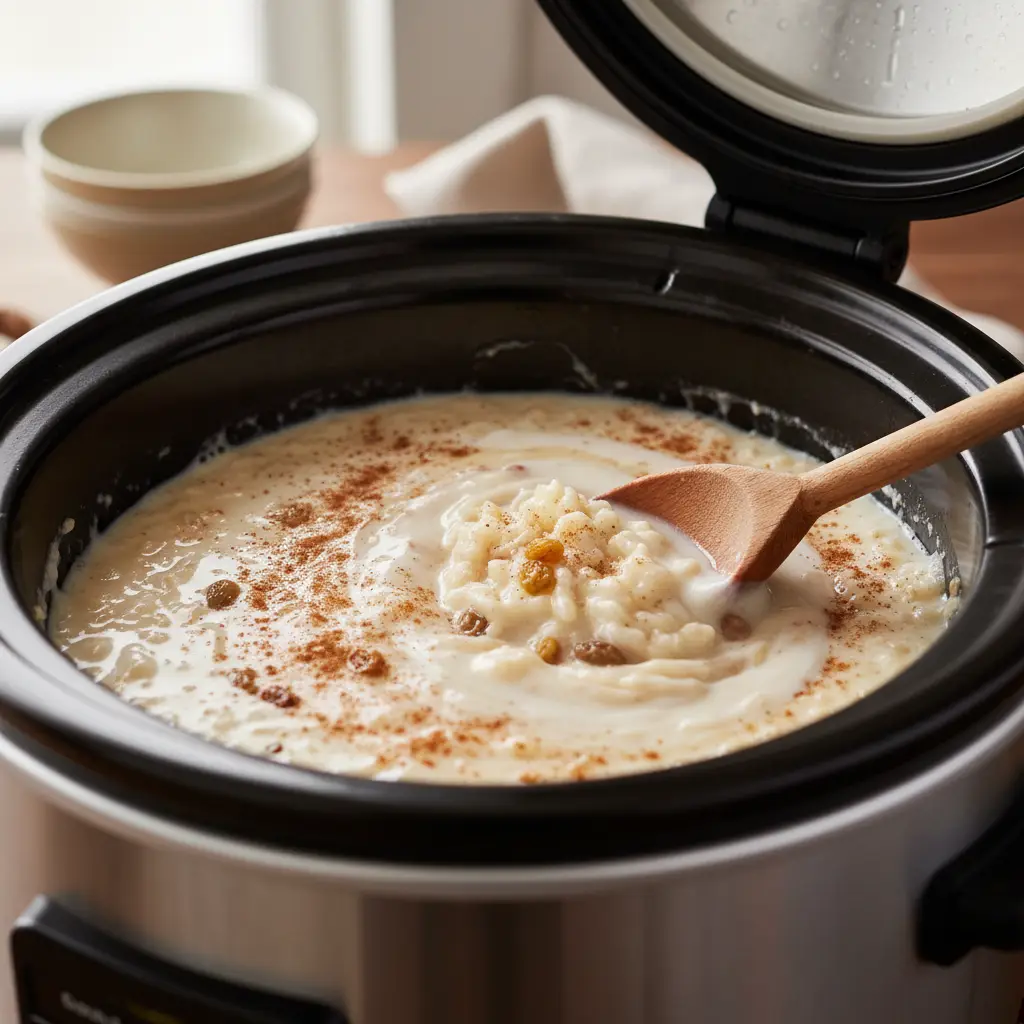 Slow Cooker Rice Pudding: 3 Steps to Perfect Creamy Texture — detail