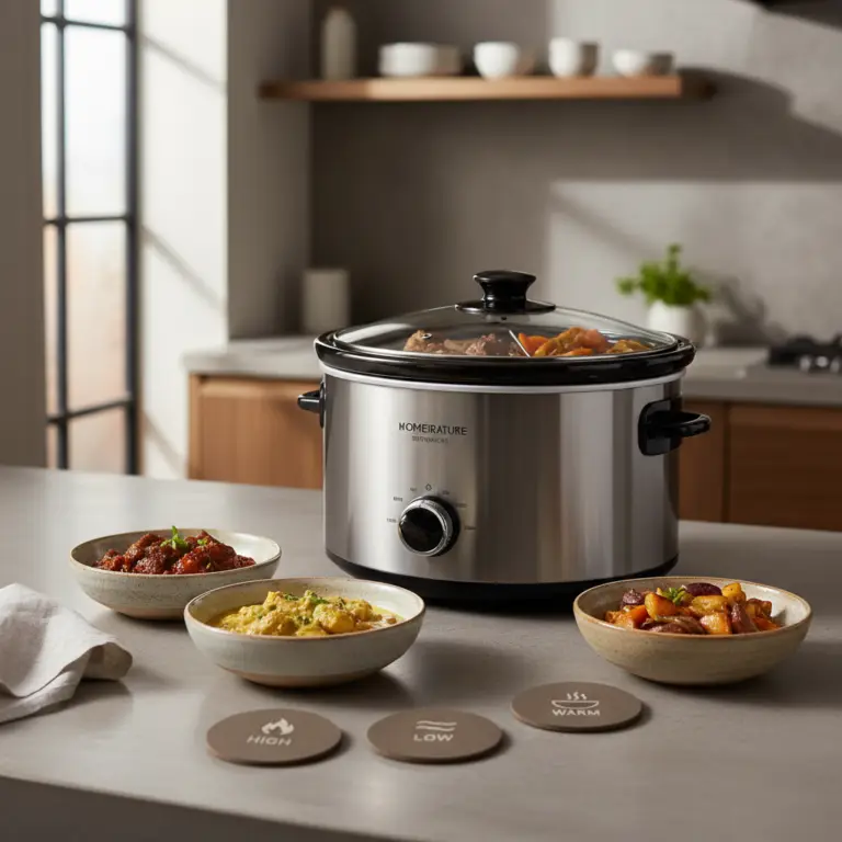 Ilustração editorial: Slow Cooker Temperature Guide: 3 Rules for Perfect Results