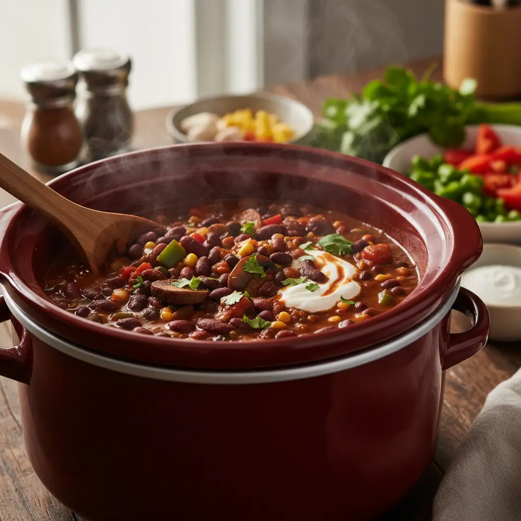 Slow Cooker Vegetarian Chili: 5 Tips for Low-Carb Success — detail