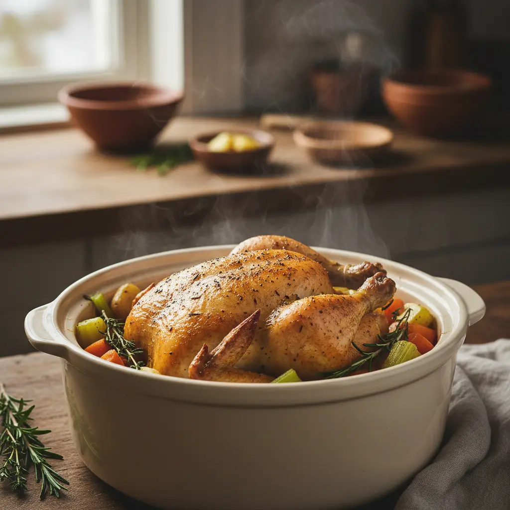 Slow Cooker Whole Chicken: 3 Steps to Perfect Low-Carb Meals — detail