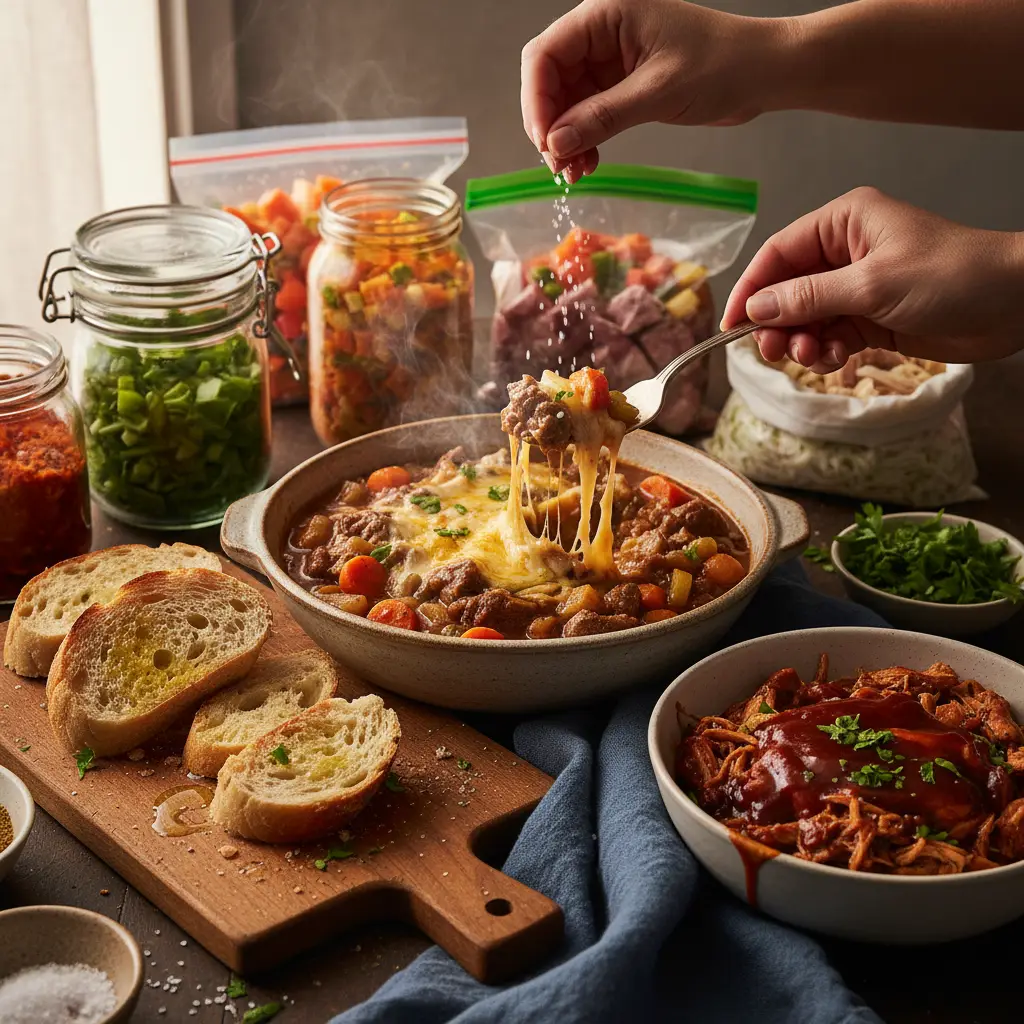 5 Family Slow Cooker Freezer Meals for Busy Weeknights — result