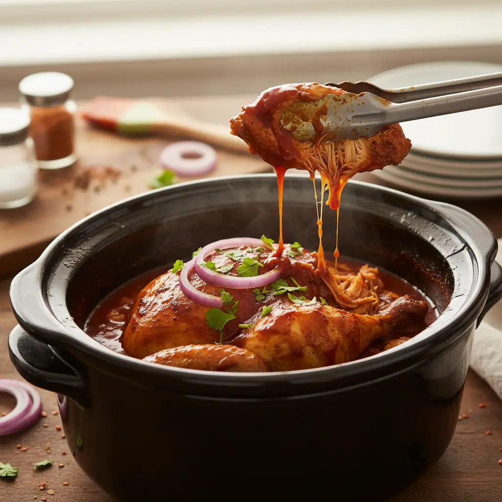 Slow Cooker BBQ Chicken: 3-Step Low-Carb Method — detail