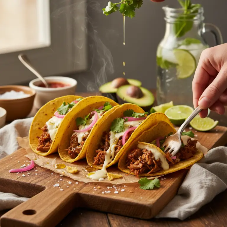 Ilustração editorial: Slow Cooker Beef Tacos: 3-Step Low-Carb Flavor Mastery