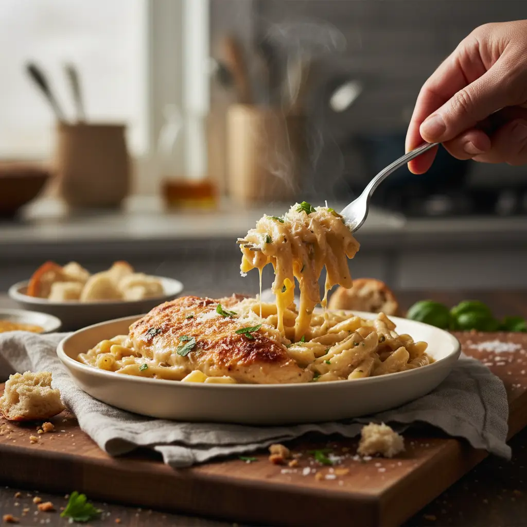 Slow Cooker Chicken Alfredo: 3 Secrets for Low-Carb Success — detail