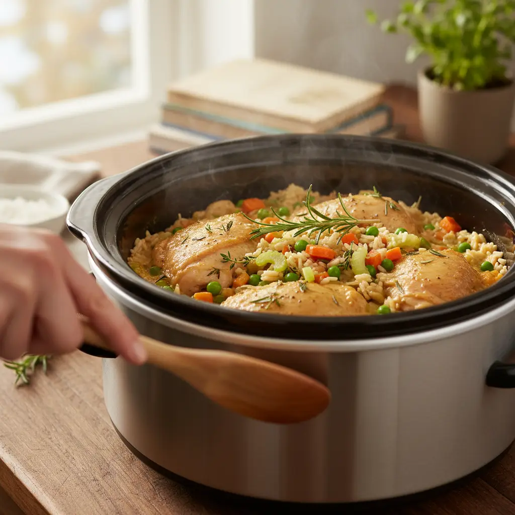 Slow Cooker Chicken and Rice: 3 Ways to Keep It Low-Carb — detail