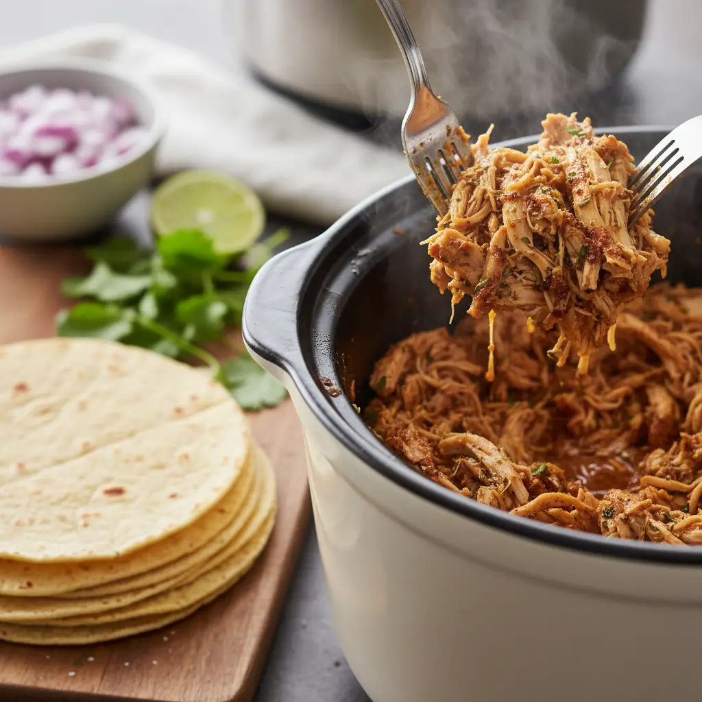 Slow Cooker Chicken Tacos: 3-Step Low-Carb Flavor Hack — detail