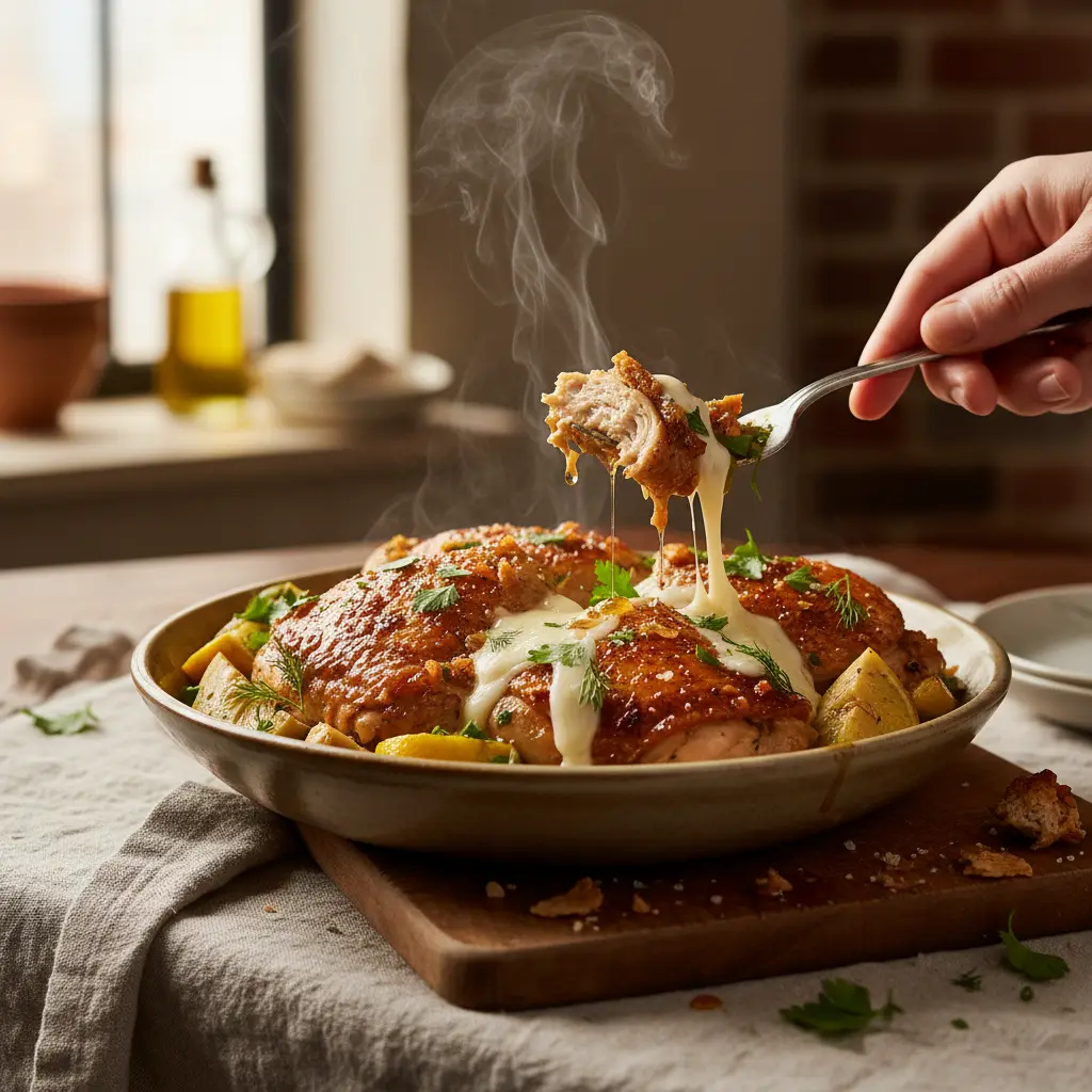 Slow Cooker Chicken Thighs Recipe: 4-Ingredient Lemon Perfection