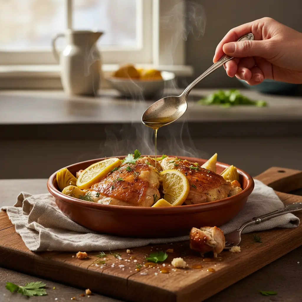 Slow Cooker Chicken Thighs Recipe: 4-Ingredient Lemon Perfection — detail