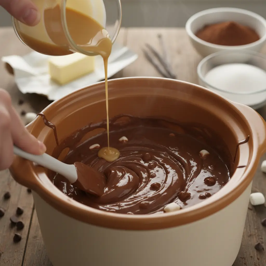 Slow Cooker Fudge: 3 Simple Steps to Low-Carb Perfection — detail
