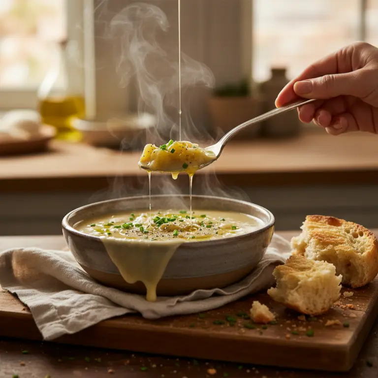 Ilustração editorial: Slow Cooker Leek Soup: 1 Simple Trick for 50% More Creaminess