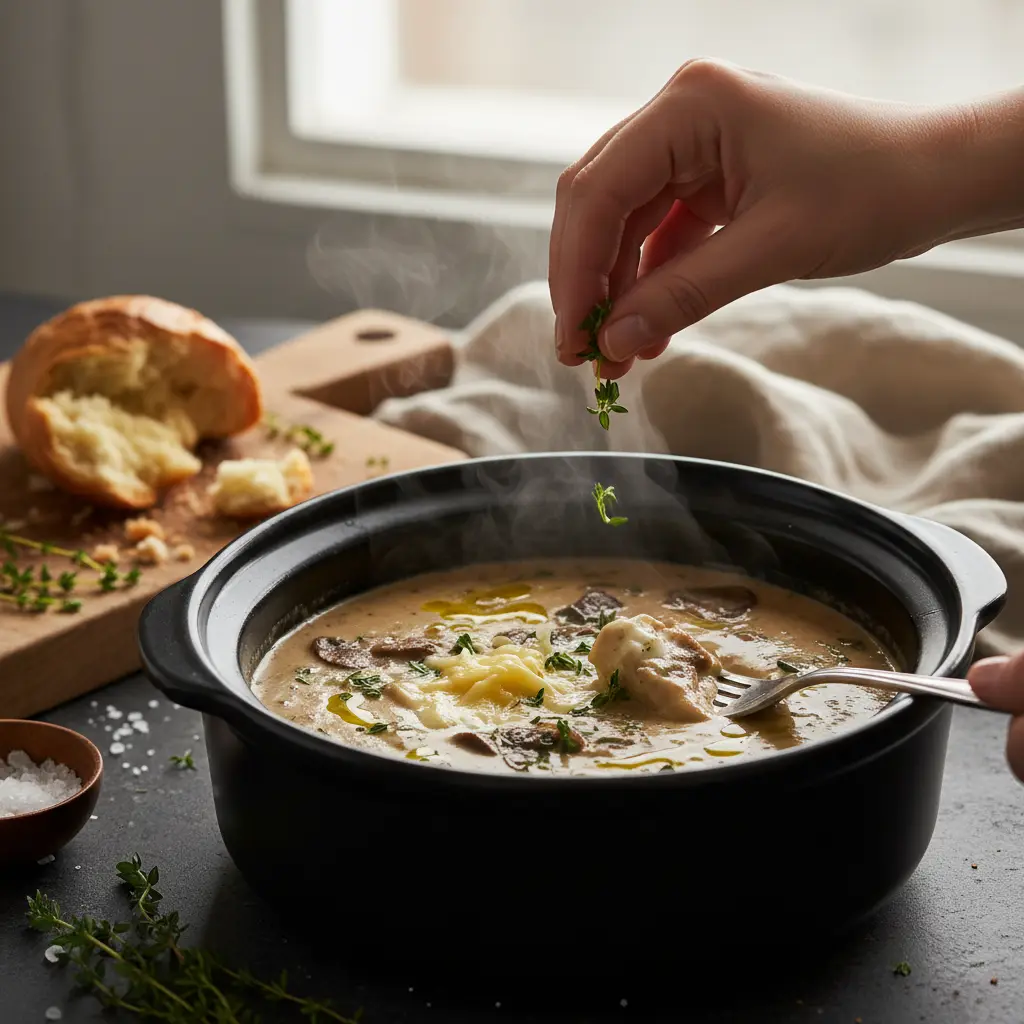 Slow Cooker Mushroom Soup: The 4-Hour Low-Carb Guide — detail