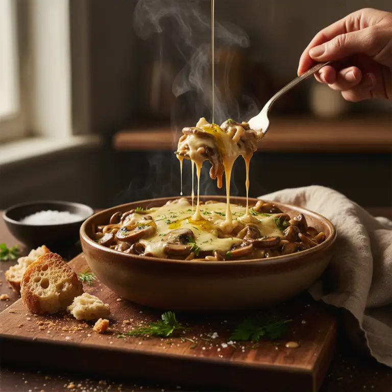 Ilustração editorial: Slow Cooker Mushroom Stroganoff: 4-Step Low-Carb Comfort