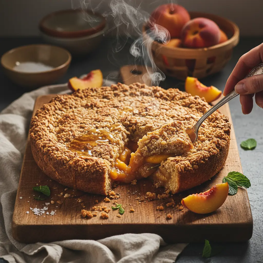 Slow Cooker Peach Cobbler: 1 Easy Low-Carb Recipe — result