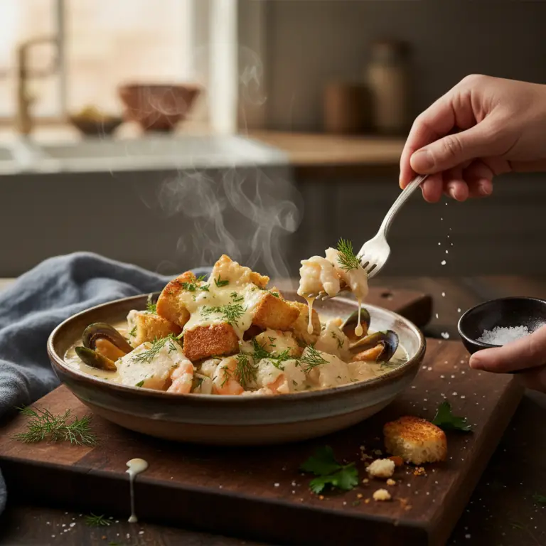 Ilustração editorial: Slow Cooker Seafood Soup: 1 Perfect Low-Carb Recipe