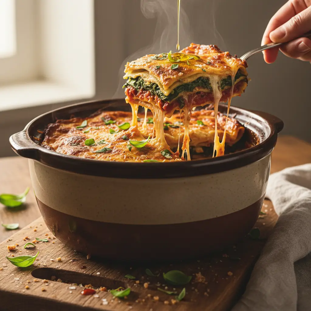 Slow Cooker Vegetarian Lasagna: 3-Step Low-Carb Guide — detail