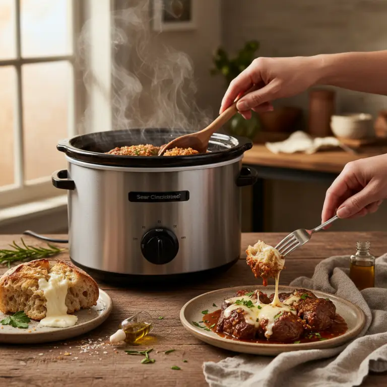 Ilustração editorial: Slow Cooker With Sear Function: 3 Steps to Better Flavor