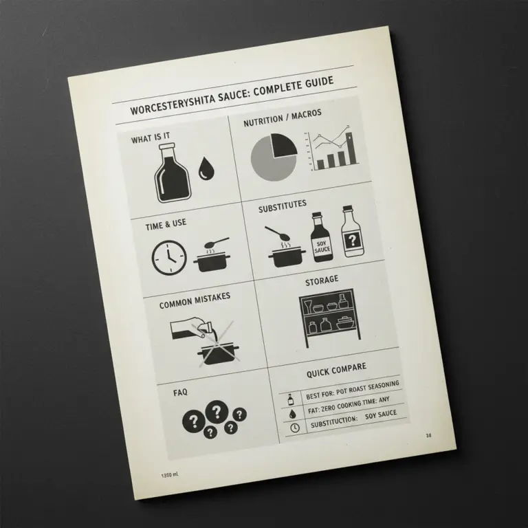 Ilustração editorial: Worcestershire Sauce Guide: 7 Secrets for Low-Carb Success