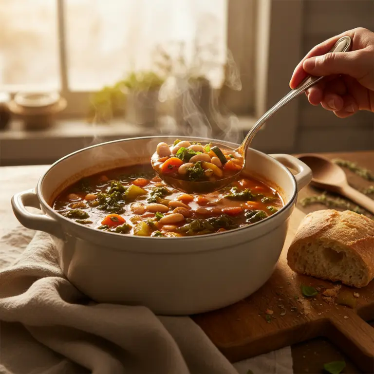 Slow Cooker Minestrone Vegan: 1 Pot for 6 Healthy Meals